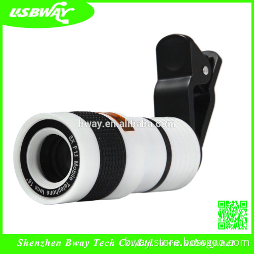 New products 2016 innovative product Universal Mobile Phone External Camera Lens& 8x ZoomTelephoto Camera Lens